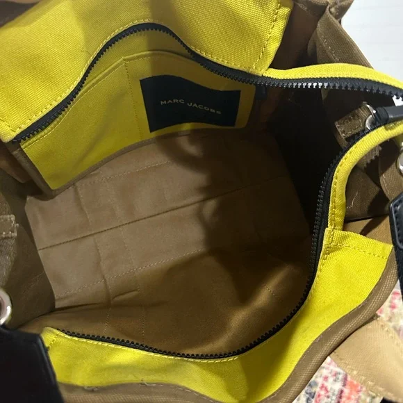 Marc Jacobs Tan and Yellow Tote Bag - Picture 3 of 4